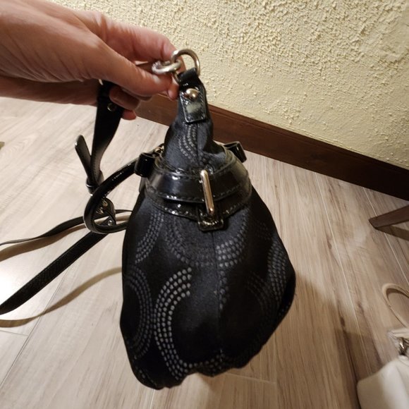 Like New Coach Dotted Madison 2Way Shoulder Bag c - Picture 8 of 16